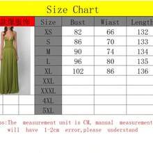 2026 New Women Sexy Halter Open Back Deep V Neck Waist Cinched Ruffle Sleeveless Bodycon Midi Dress Summer Party Clubwear - 綠色 - 查看 2