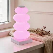 RGB/Warm White LED Ambient Night Light Candy Hawthorn Shape Gradient Bedside Lamp Bedroom Dorm Desk Colorful Changing Atmosphere Decorative Light - Multicolor - View 3