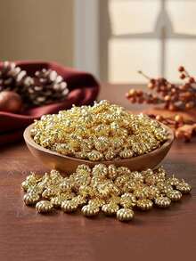 20 pièces/1 pièce Ornements décoratifs en forme de citrouille dorée factice, convient pour les arrangements floraux, l'emballage de cadeaux et le DIY fait main, parfait pour la fête d'Halloween, le mariage, l'anniversaire, l'événement à thème, la fête vintage, la douche nuptiale et d'autres occasions - Taille unique - Voir 1