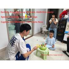 1 Set Electric Bouncing Ball Board Game, Cute And Challenging, A Multi-Player Launching Spinner Tabletop Game With Storage. Develops Children's Hand-Eye Coordination, Suitable For Kids 3 Years And Above, Perfect For Parent-Child Interaction, Indoor Leisure, And Family Parties. - View 4