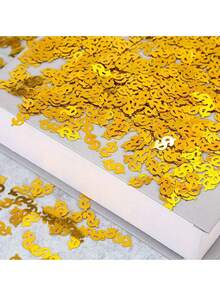 20g 財富主題亮片 金色美金符號紙屑,適用於手工藝、派對與慶典、主題派對、居家裝飾、萬聖節禮物場景、氣氛佈置 - 多款 - 查看 6