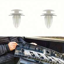 20PCS White Car Door Interior Panel Clips, Fits Most Car Door Panels, Easy Installation With Secure Snap-In Fit, Durable And Resistant To Breaking Or Falling Off - 20 PCS White Repair Clips - View 4