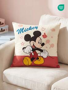 Disney 1件/2件裝迪士尼印花枕套，不含枕芯，單面印花，透氣防起球，柔軟親膚，45*45/50*50/40*40CM，裝飾枕禮品，沙發裝飾，可機洗，OEKO-TEX認證 - 彩色 - 查看 6