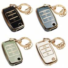 Anti-Drop Anti-Dust Key Case; TPU Car Key Remote Control Protective Shell, Suitable For KIA RIO CEED SPORTAGE SORENTO NIRO K3 Carens Cadenza Carnival Optima - Protective Flip Remote Key Shell - Horseshoe Buckle 5 - View 13