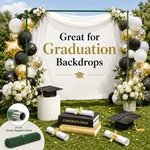 20/40-Piece Green PVC-Coated Garden Support Poles With Direct Connectors, DIY Decorative Support Kit For Events, Suitable For Weddings, Graduation Parties, Balloon Garlands, Balloon Accessories, Floral Arrangements And Outdoor Climbing Plant Posts - 40PCS - View 6