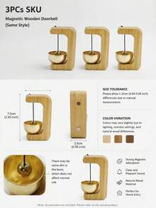 Japanese-Style Brass Doorbell - Wooden Magnetic Doorbell, Suitable For Home, Office, And Shop - Welcome Gift. - A - View 18