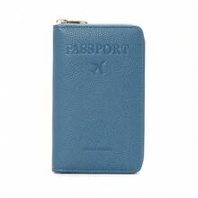 RFID防磁拉鍊護照夾，多功能旅行文件收納袋，國際旅行護照保護套 - 彩色 - 查看 11