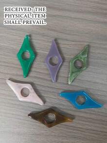 5入/1入 透明混色樹脂書籤頁夾，拇指壓設計，純色圖案，便攜式翻頁閱讀輔助器，極簡創意風格，適合四季，書迷、學生、日常閱讀、學習、辦公文具禮物首選 - 多款 - 查看 11