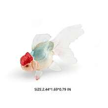 1pc Realistic Goldfish Ornamental Fish Model Figurine, Aquarium Landscape Decor, Desk Decoration, Gift - Multicolor - View 8