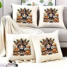 1/2/3PCS Autumn Thanksgiving Theme Heat Transfer Stickers DIY Iron-On Durable Plastic T-Shirt Pillow Decoration Multicolor Washable Suitable For Backpacks, Pillows, Pants, Sofa Covers High Quality Fade-Resistant T-Shirt Patterns Image Only - Multicolor - View 6