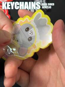 Thai BL Keychain, GMMTV KEYCHAIN, Characters GeminiFourth, PondPhuwin, EarthMix, FirstKhaotung, Thai Series, Thai Idol Derivative Merchandise, Double-Sided Plastic Protective Film, Can Be Hung On Bags, Keys, Car Keys, Suitable As Gifts For Family And Friends - TVBL - View 5