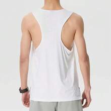 Under Armour 夏季新款 Velociti Pro 男士透氣跑步健身運動背心 - 白色 - 查看 3