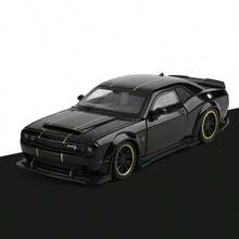1pc 1:32 Scale Collector Grade High-Quality Electroplated High-Detail Alloy Die-Cast And Rubber Hellcat Style Muscle Car Model, Modern American Muscle Car Style, Suitable For 14 Years And Above, Car Enthusiast Collection, Birthday, Holiday Gift And Home Decor - Multicolor - View 8