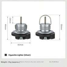 CAMPINGMOON 1pc Standard Butane Lighter Torch Refill Adapter Spring Pressure Valve One-Press Refill Suitable For Outdoor Camping Z39 BKZ39 - A - View 7