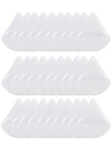5/10/20/30/35/40/45/50 /100 Pieces Of Triangular Flocking Puff. The Makeup-Fixing Puff Is Specially Designed For Contours, Eyes And Eyes. The Fan-Shaped Puff For Wet And Dry Use Is Sponge Powder Cake, Which Is Suitable For All Skin Types. - Multicolor - View 14