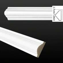 1 Stück Decken-Eckleiste, dekorative Deckenleiste, dekorative Decken-Eckleiste, Heimdekoration-Rand, Perlenmuster, Kunstgips PVC-Material, Wandpaneel-Eck-Dekorationslinie - A - Übersicht 13