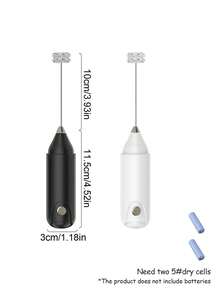 [電動雙頭奶泡器] 1入，便攜式電動奶泡器 | 迷你奶泡器，電池供電（不含電池）咖啡手動攪拌器，不同攪拌頭適用於不同場景，效果更好。拿鐵、卡布奇諾、法拉奇諾、巧克力電動無線攪拌器 - 適合聖誕禮物 - 彩色 - 查看 6