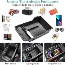 Compartimento para Reposabrazos de Coche para CX-30, Bandeja para Consola Central, Guantera Compatible con CX-30 2020/2021/2022/2023/2024/2025,Negro - 1 - Ver 6
