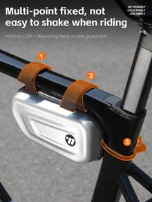 WEST BIKING 自行車上管包 硬殼 PU 防水眼鏡單車裝備收納包 魔鬼氈易安裝 - 彩色 - 查看 13