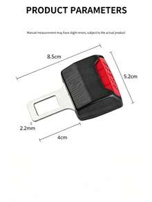 2/1pc Car Seat Belt Extension Buckle, T-Shaped Plug-In Seat Belt Extender Clip, Strap Fixing Adapter, Universal Vehicle Seat Belt Connector, For Car Interior Modification Accessories - Multicolor - View 6