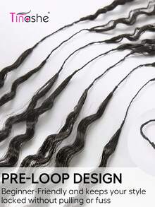 Tinashe 羽毛鉤針髮飾奇蹟結 波希米亞風編髮 海灘捲髮 真人髮接髮 - SNatural - 查看 3