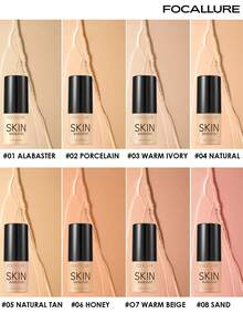 FOCALLURE 31g SPF15+PA SKIN EVOLUTION Liquid Foundation, Full Coverage, Concealing, Color Correcting, Pore Blurring, Long-Lasting Oil Control, Moisturizing, Natural Matte Finish, Waterproof Makeup - #04 NATURAL - View 4