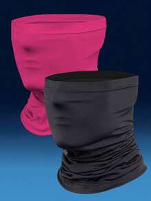 1pc/2pcs/3pcs Unisex Solid Color Versatile Sports Breathable Sun Protection Mask Elastic Sweat-Absorbing Balaclava, Suitable For Daily Outings, Hiking, Climbing, Etc. - Multicolor - View 14