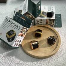Smart Ring Counter Multi-Channel Charging Electronic Digital Display Ring Counter Metal Luxury Shell Time & Date Display Silent Vibration Reminder Rechargeable Long Battery Life Multi-Color Gold Silver Black Versatile Business Accessory Suitable For Muslim Prayer Recitation Counting, Spiritual Practice Tracking, Daily Portable Precise Counting - Multicolor - View 4