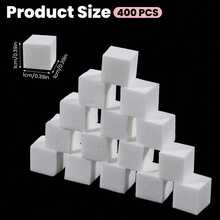 50/100/200/400pcs Square Mini Nail Art Sponges, Suitable For Gradient Nail Art Design, Square Nail Art Sponge Brush, Professional Salon And Home Use - Multicolor - View 6