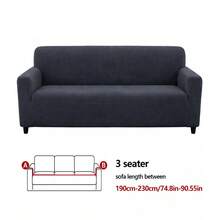 1 pieza Funda de sofá de terciopelo de maíz, funda elástica de felpa suave para sofá, resistente a arañazos de gato y pelo de mascota, protector de muebles lavable con protección completa antideslizante para 1-4 plazas para decoración del hogar - Funda de sofá de vellón de maíz - Ver 32