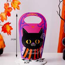 12pcs Halloween Handheld Paper Gift Boxes, Black Cat Pumpkin Ghost House Candy Gift Boxes, Suitable For Halloween Party Candy Gift Packaging, With Decorative Stickers - Multicolor - View 8