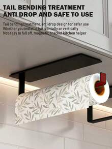 Tempat Tisu Dapur Magnetik untuk Kulkas - Magnet Perekat Kuat, Mudah Digunakan dengan Satu Tangan, Tidak Perlu Pengeboran untuk Pemasangan di Dinding, Cocok untuk Kulkas, Dapur dan Kamar Mandi, Aksesori Dapur Hemat Ruang - View 4