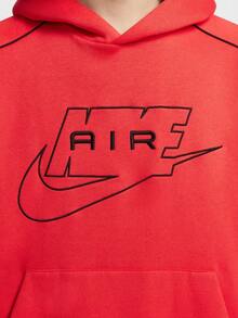 Nike 男款 AS M NK AIR PO HDY 針織運動衫 IF1267-696 - 紅色 - 查看 4