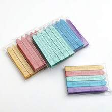 5pcs/Pack English Wax Sticks With Wick, Sealing Wax For Wax Seal Stamp, Multiple Colors Available, Suitable For Envelopes/Invitations/Scrapbooking/Gift Wrapping/DIY Handmade Decoration - 5 Sticks/pack With English Cored Wax Strips - View 9