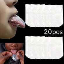 This 20-Piece Tongue Protector Is Lightweight, Conforms To The Curve Of The Tongue, Is Easy To Use, Meets Various Needs, And Is Long Enough To Be Suitable For People Of All Ages, Dental, Teeth, Tongue Scraper, Dental Floss, Teeth Cleaning Tool - Multicolor - View 1