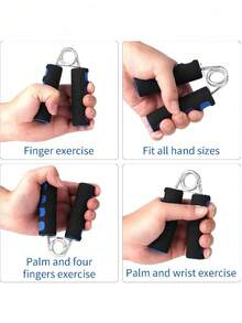 Wrist Developer Resistance Grip Trainer Portable A-Type Hand Grip Strengthener Soft Foam Hand Exerciser For Men Women For Sports Gym Home Workout Gym Essential Accessories - Multicolor - View 4