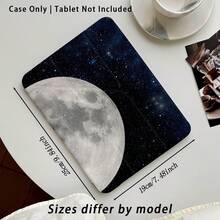 星空與行星圖案 1 件平板保護殼附支架，相容 Honor 8/9/10/X8/X8A/X9/X8Pro/X9Pro、MatePad SE 11"/MatePad 11"/11.5"、MatePad Pro、Apple 10th/11th Gen 2025 (A16) - 款式17 - 查看 4