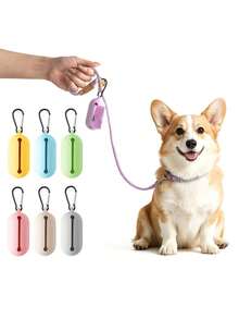 3pcs Pet Waste Bag Dispenser Set, Leak-Proof Easy-Tear Dog Poop Bags For Outdoor Dog Walking, With Carabiner Portable Silicone Storage Box, Compatible With Le Clips, Multi-Color Options, Pet Waste Cleanup Tool - View 10