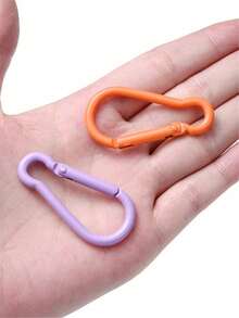 11/22pcs Aluminum Alloy Keychain Clip - Durable, Multi-Color Combination Suitable For Keys And Accessories, Lightweight And High-Quality Design, Secure Keychain | Colorful Keychain | Durable Clip, Carabiner Clip, Random Color - Multicolor - View 2