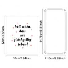 4pcs German Funny Wine Bottle Label, German-Themed Wine Sticker, Cute Heart Design Wine Bottle Decoration, Humorous Wine Label For Friends Birthday, Gift For Colleague, Party Favor & Housewarming - View 2