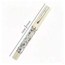 Jinhao 58 Fountain Pen With Abalone Shell Inlay Acrylic Barrel Gold-Plated Nib Office Signature Writing Pen Business Luxury Gift Pen, Back To School - 58 - View 12