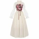 Belted Skirt, Apricot Color