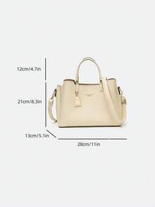 Dedoo Light Luxury Fashion Versatile Multi-Compartment Large Capacity Handbag & Crossbody Bag - Beige - View 3