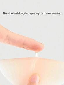 1 Pair Silicone Anti-Friction Nipple Covers, Reusable Washable Invisible Self-Adhesive Lift Breast Pads, Suitable For Swimwear, Tank Tops, Weddings, Beach, Skin-Friendly Adhesive Breast Pads, Portable Summer Vacation Travel Women's Daily Wear Accessories - Multicolor - View 3