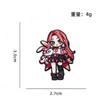1pc Anime Series New Metal Brooch Asymmetric Shape Alien Stage 2D Character Peripheral Badge - Multicolor - View 14