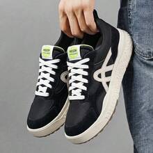 Tênis Urban Sneaker New Akion Unissex Preto Casual Moderno Streetwear Confortável Dia a Dia - Preto e Branco 2967 - Visão 1