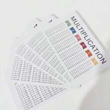 Juego de 30 tarjetas de matemáticas de multiplicación, herramienta educativa de aritmética de suma y resta para niños de 3 a 12 años - Colocar - Ver 4