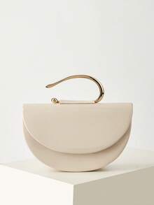 Bolso de mujer de cuero lacado elegante, bolso de embrague minimalista con cadena, bolso de lujo ligero para fiestas/noche, regalo de cumpleaños perfecto para la novia, adecuado para fiestas - Verde - Ver 2