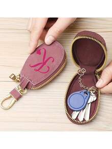 Dompet Kunci Multifungsi Unisex, Merah Mawar dengan Pola 26 Huruf A-Z, Dompet Ringkas, Gantungan Kunci Resleting, Desain Pola Hati, Bahan Kulit Sintetis PU, Tas Penyimpanan Resleting Multifungsi, Dompet Penyimpanan Kunci Mobil, Dompet Kunci Portabel Ringan, Desain Minimalis, Aksesori Perjalanan, Cocok untuk Rumah, Kantor, Perjalanan, Mobil dan Acara Lainnya, Hadiah Ideal untuk Teman, Pria, Keluarga, Pasangan, Ulang Tahun Pernikahan, Ulang Tahun, Pernikahan, Hari Ibu, Musim Kembali ke Sekolah. - MultiWarna - View 12