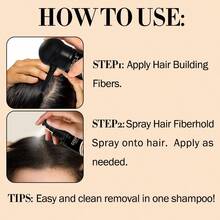 Goiple 15g Hair Fiber Set, Includes Hair Fiber And Styling Spray, Styling Spray Can Lock Fibers, Enhance Bonding Between Fibers And Thin Hair, Suitable For Sparse Hair, Instant Thickening And Volumizing, Styling Hair Powder - Multicolor - View 11